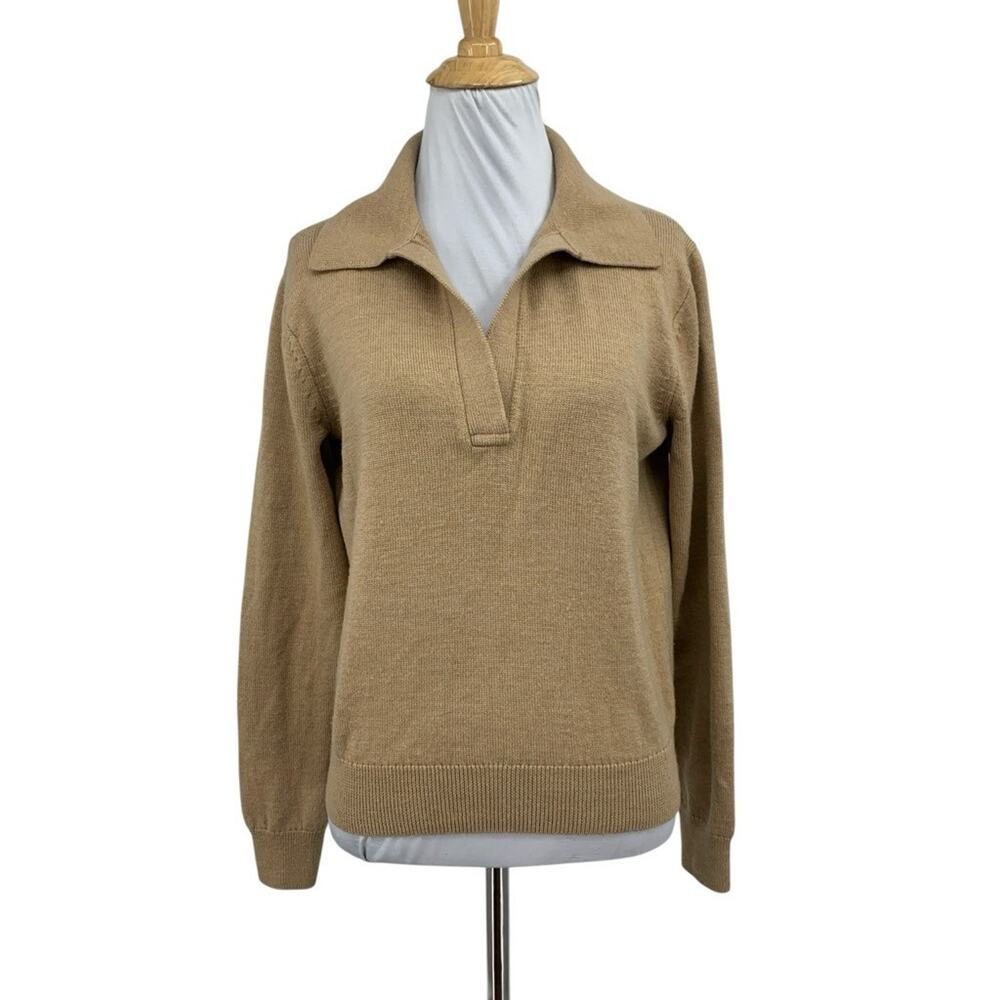 Polo Ralph Lauren Sweater Women S Small Scone Washable Warm Merino Wool Collared